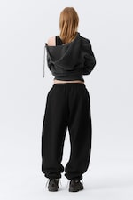 Black - Loose Heavyweight Sweatpants - 3