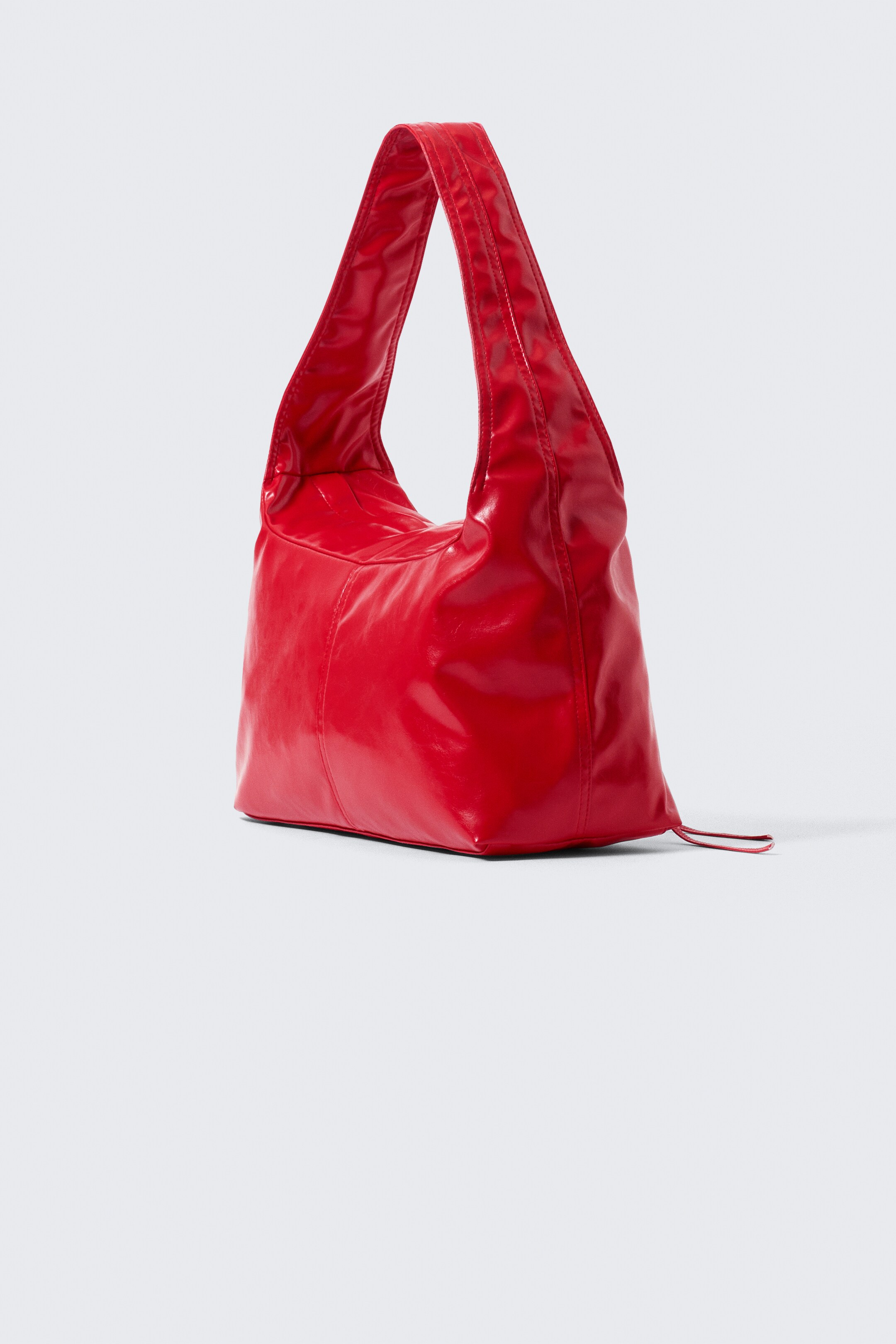 View larger image: Coated Rectangular Shoulder Bag - Glossy Red - Ladies | H&M GB 2