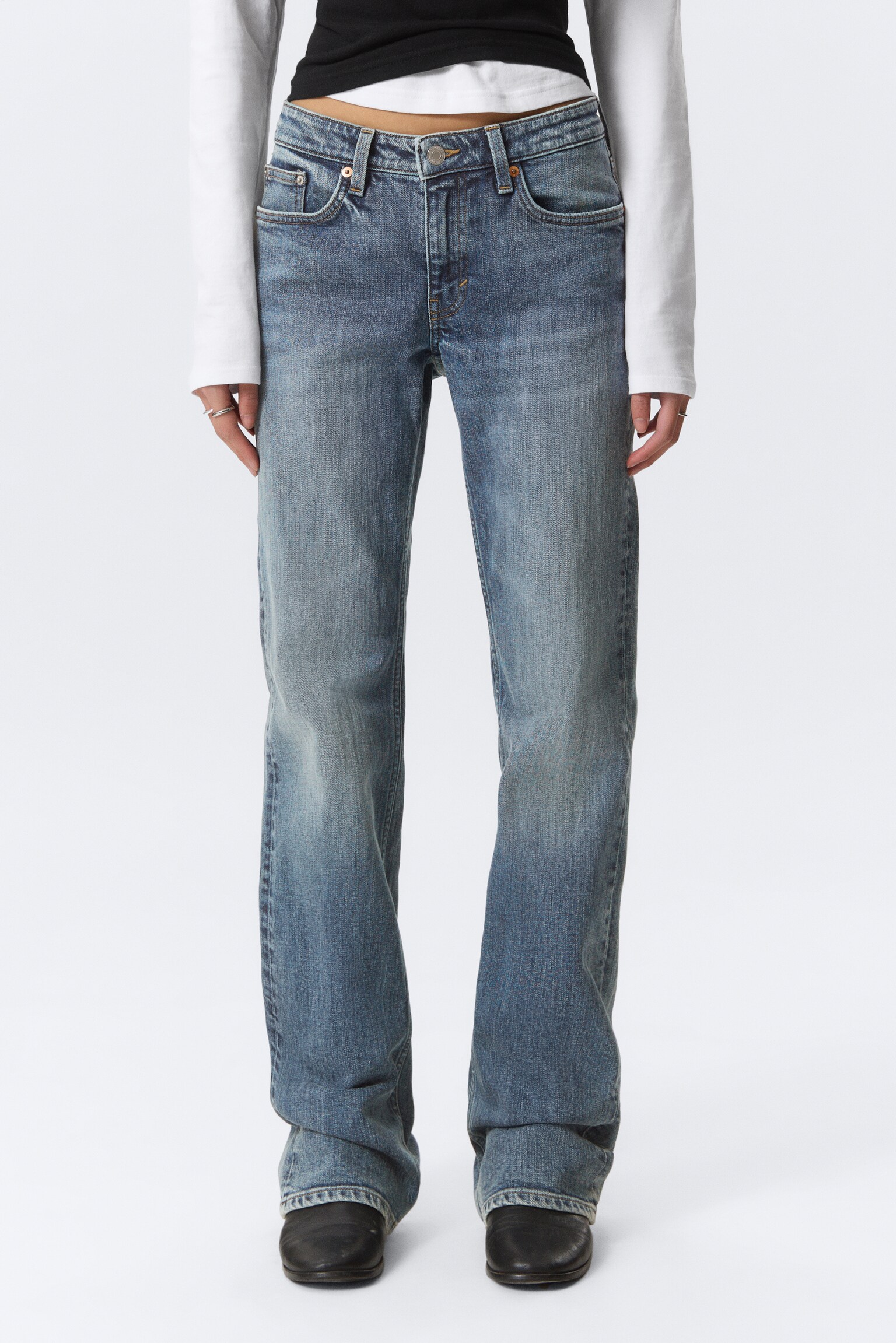 Tension Mid Rise Slim Bootcut Leg Jeans - Thunder Blue - Dunkelblau/Dream Blue - Hellblau/Deep Ocean Blue - Dunkelblau/Kimberley Blue - Mittelblau/Paloma Black - Schwarz/Perseus Blue - Mittelblau - 5