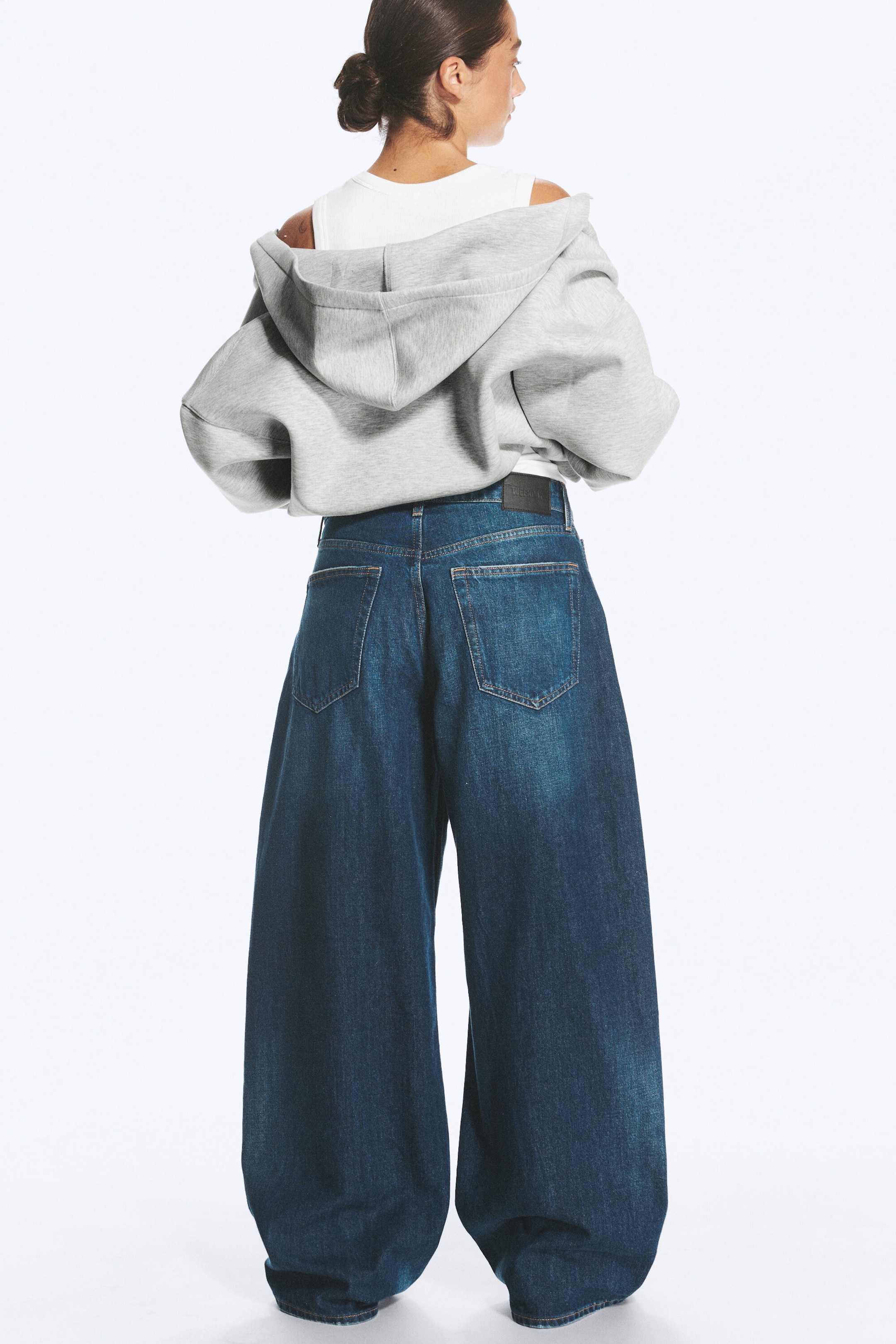 Lightning Blue - Bleu moyen - Andromeda jean baggy ample taille basse - 7