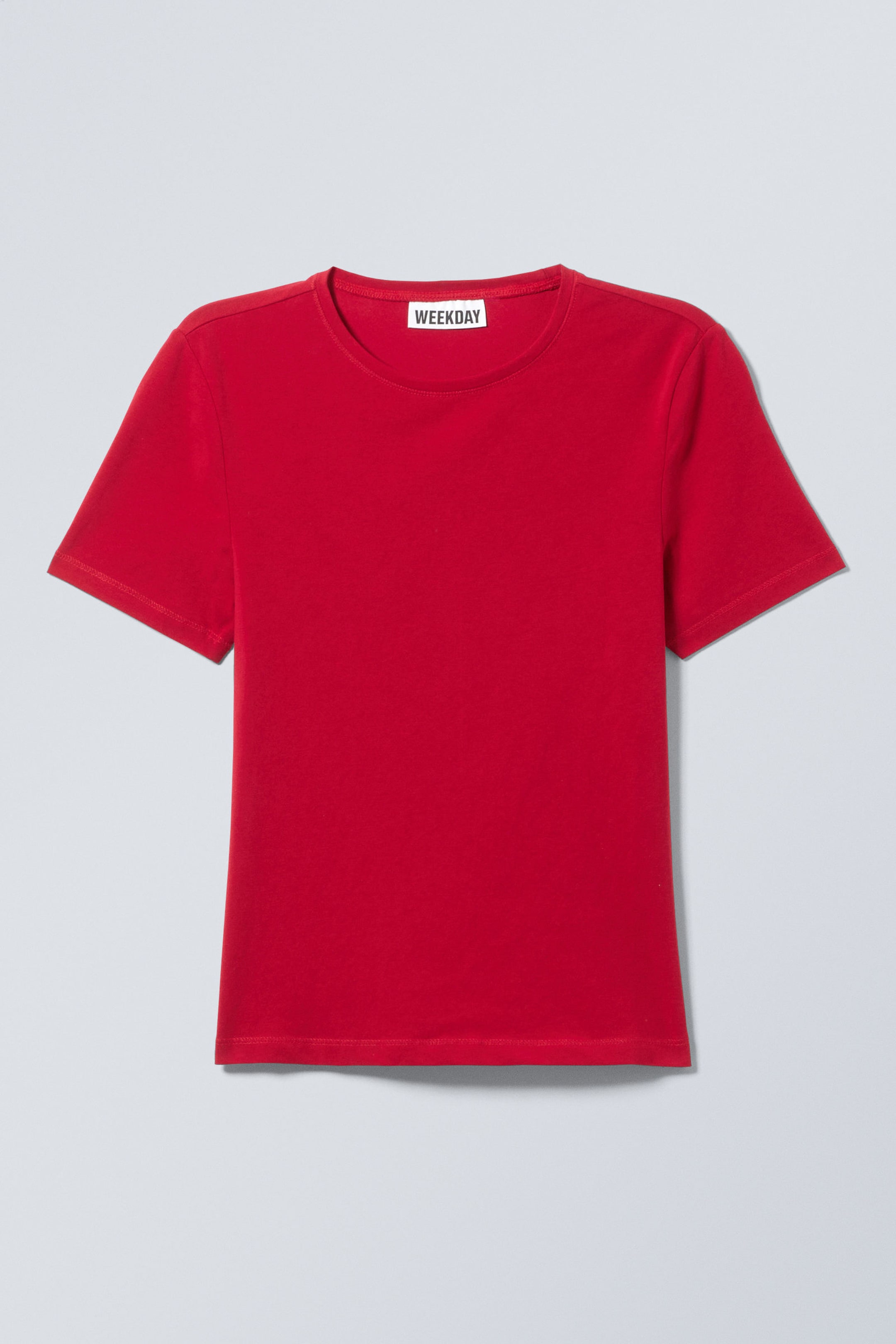 Red - Slim Fitted T-shirt - 3
