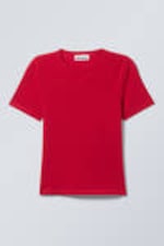 Red - Slim Fitted T-shirt - 3