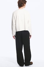 Dusty White - Relaxed Long-Sleeved T-shirt - 2