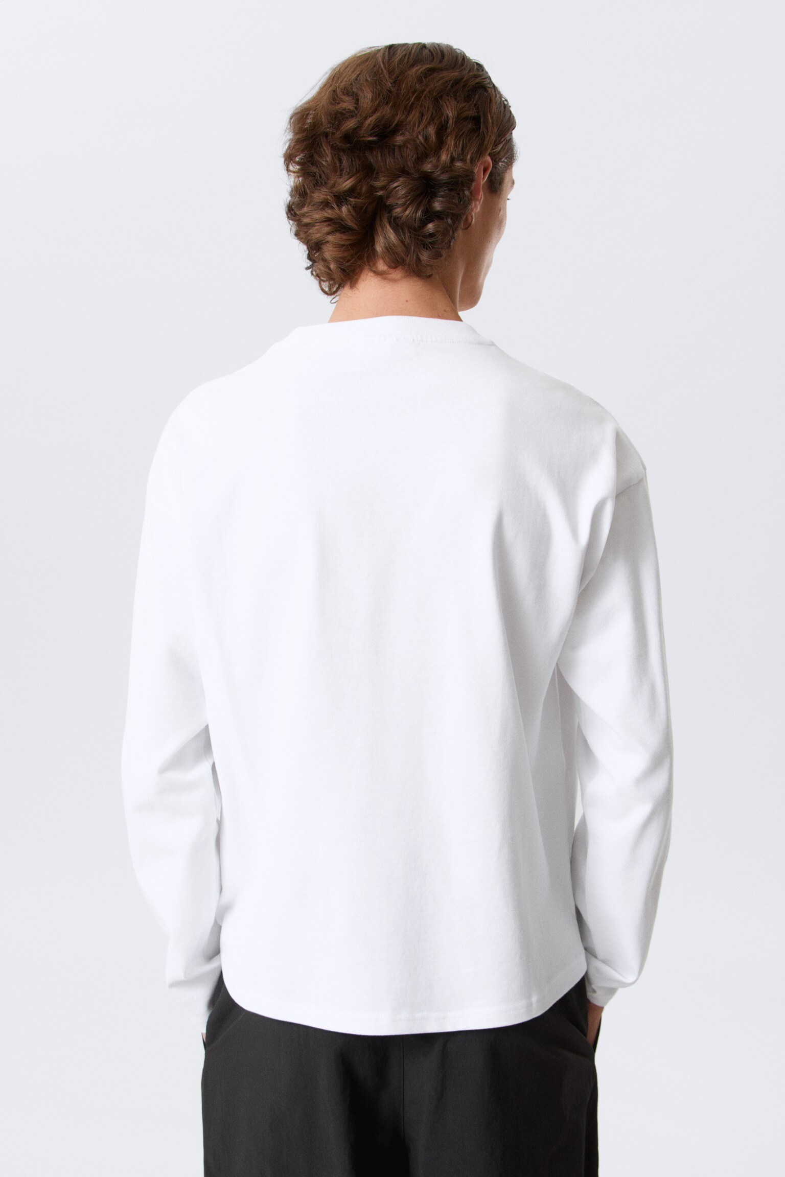 T-shirt carré graphique à manches longues Great - Blanc - Panthères en colère/Blanc - Ange squelette/Noir - Midnight Nightmare/Blanc rayé - Airways/Blanc - Crâne enflammé/Gris foncé - Big Mess - 4