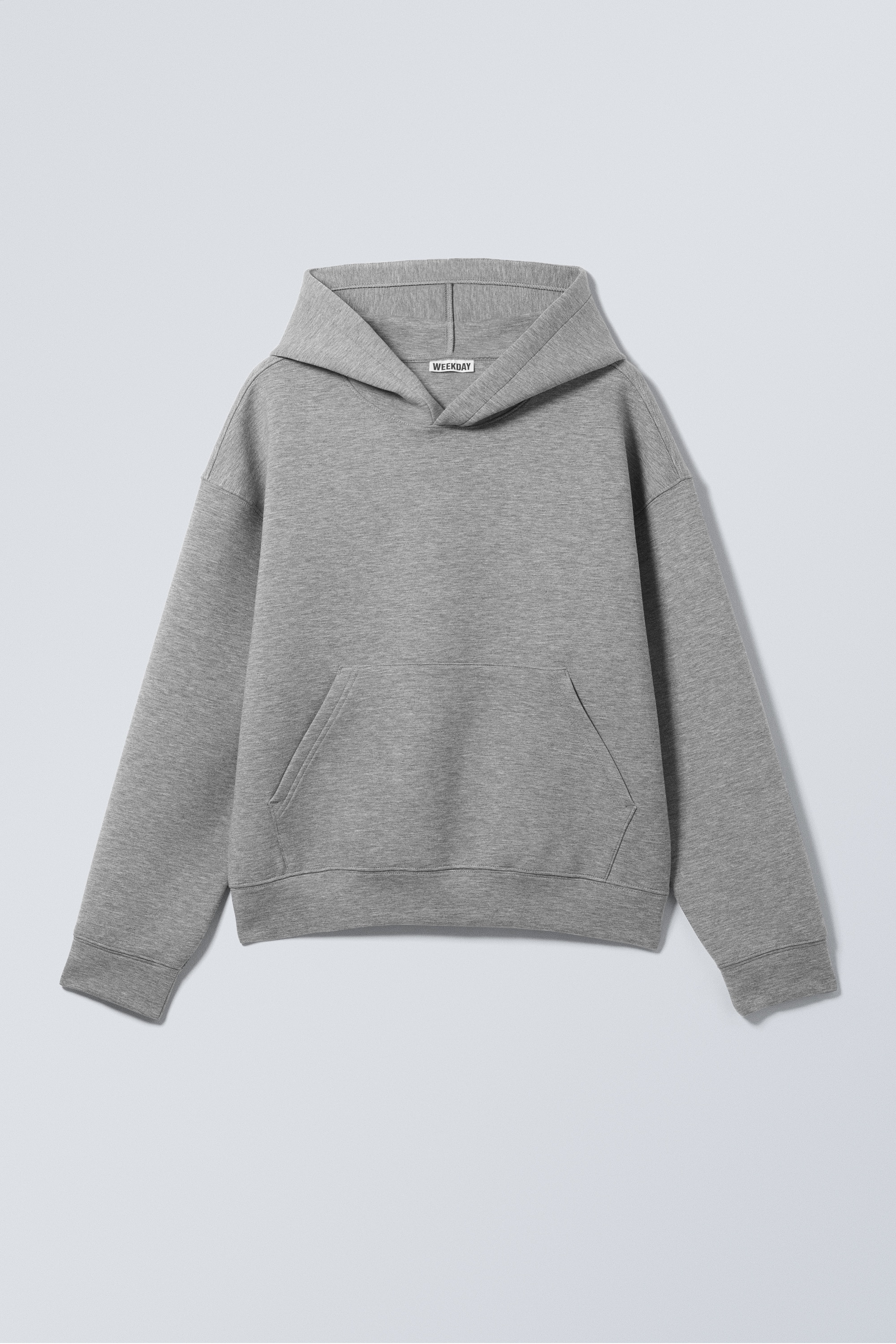 Simon Scuba Hoodie - Grey Melange/Black/Dark Navy Blue/Burgundy