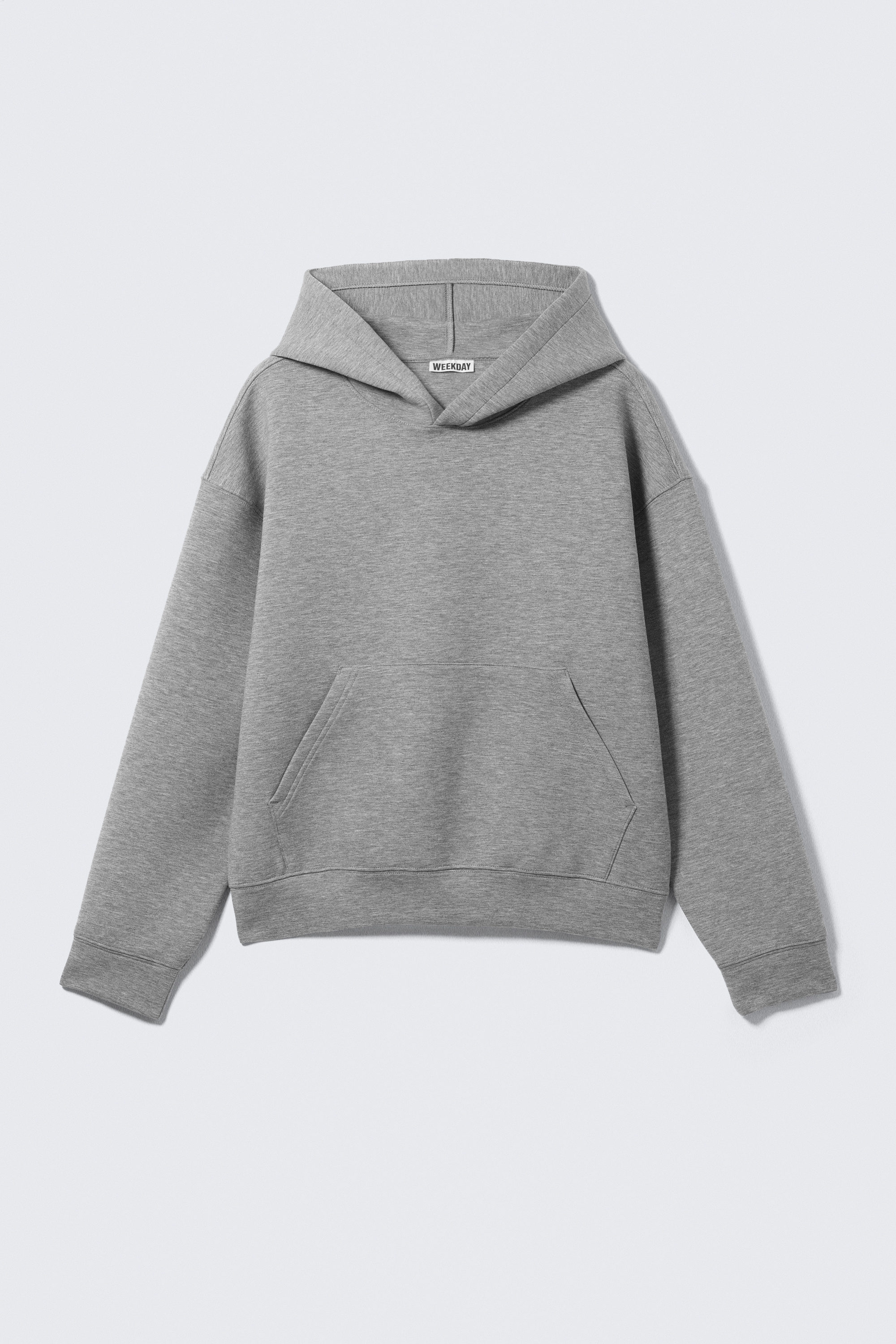 Grey Melange - Simon Scuba Hoodie - 2