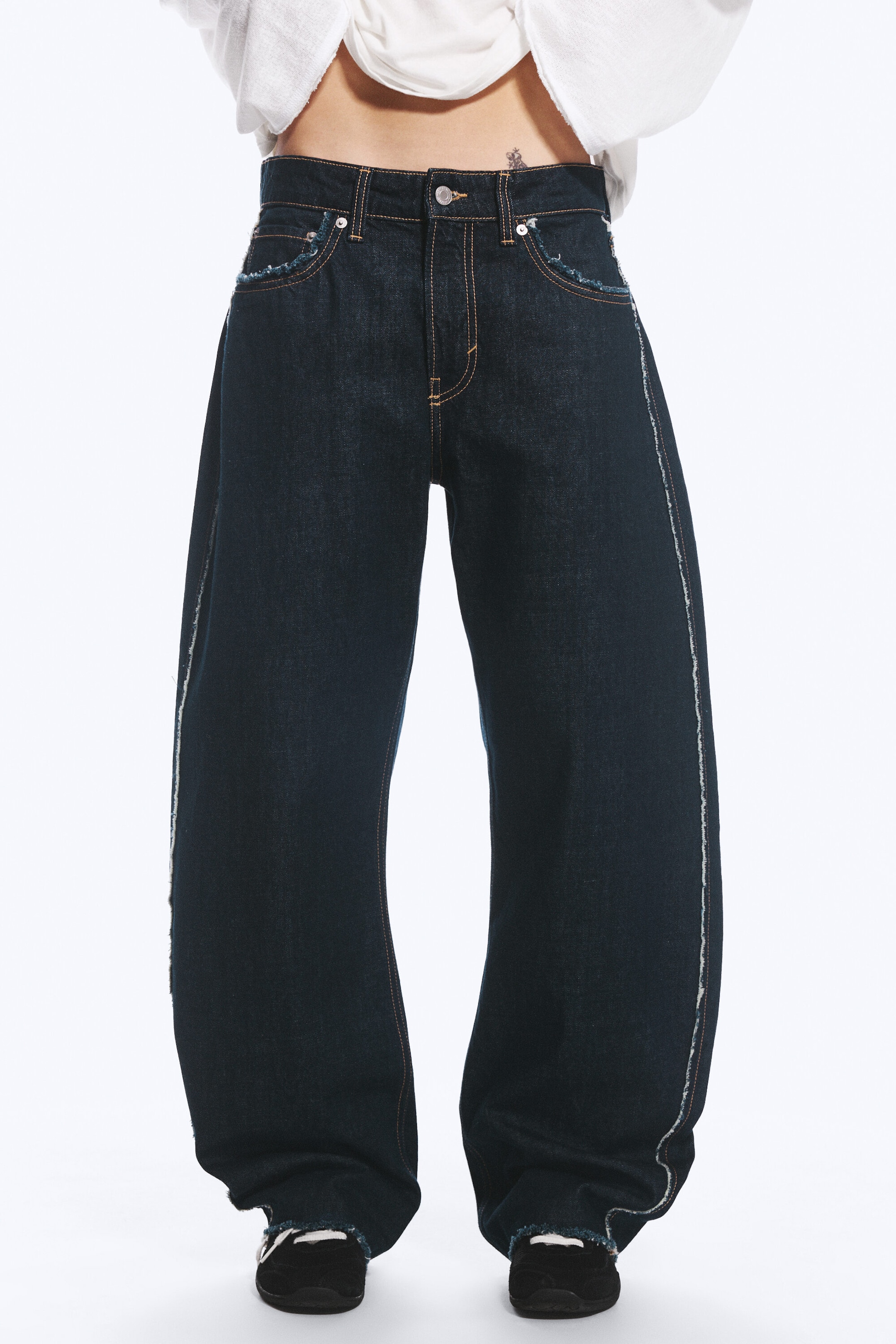 Blue Rinse – Bleu foncé - Jean Barrel standard taille mi-haute Abell - 2