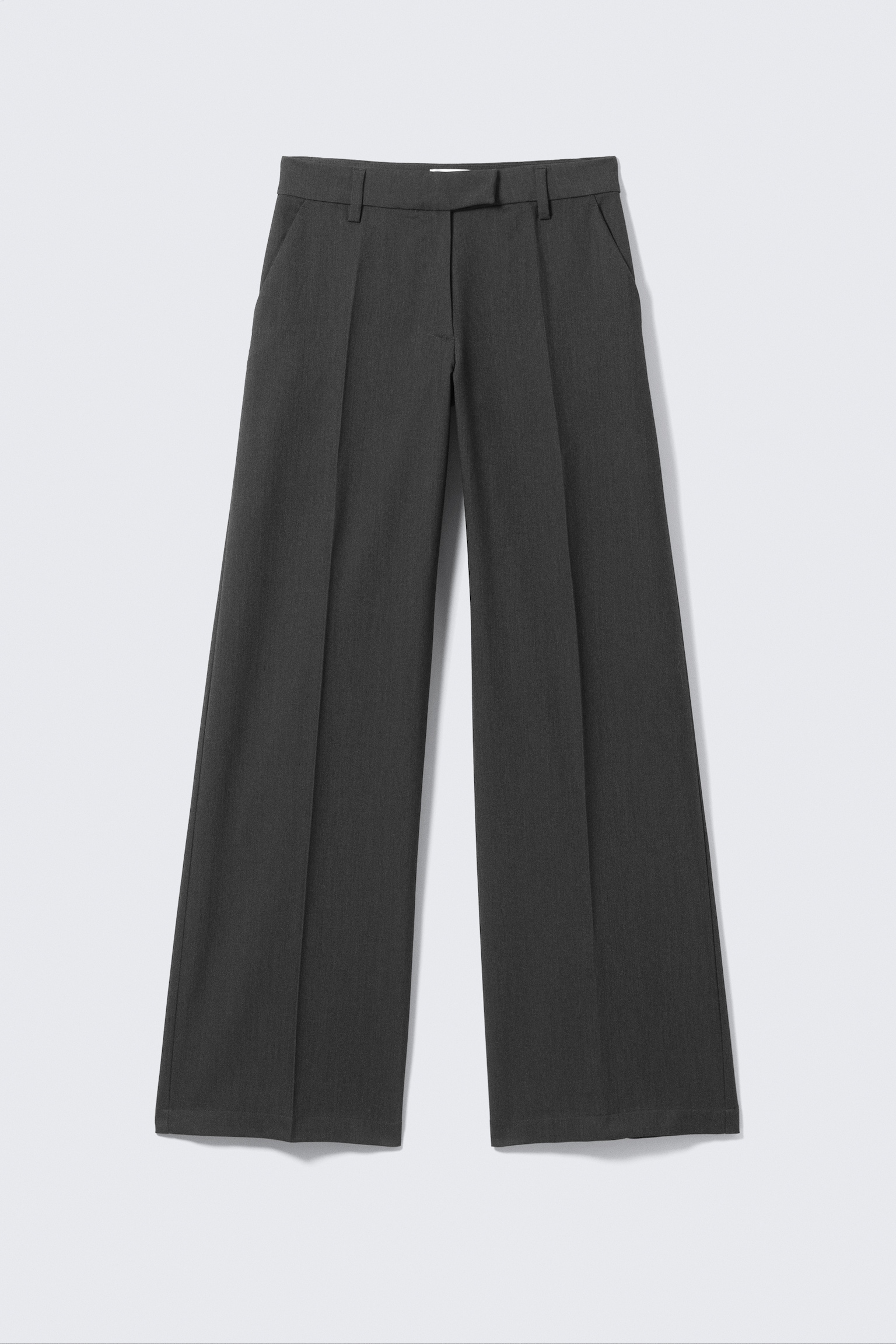 Low Rise Suiting Trousers - Dark Grey Melange/Black/Dark Grey - Glitter Pinstripe/Brown Pinstripe - 2