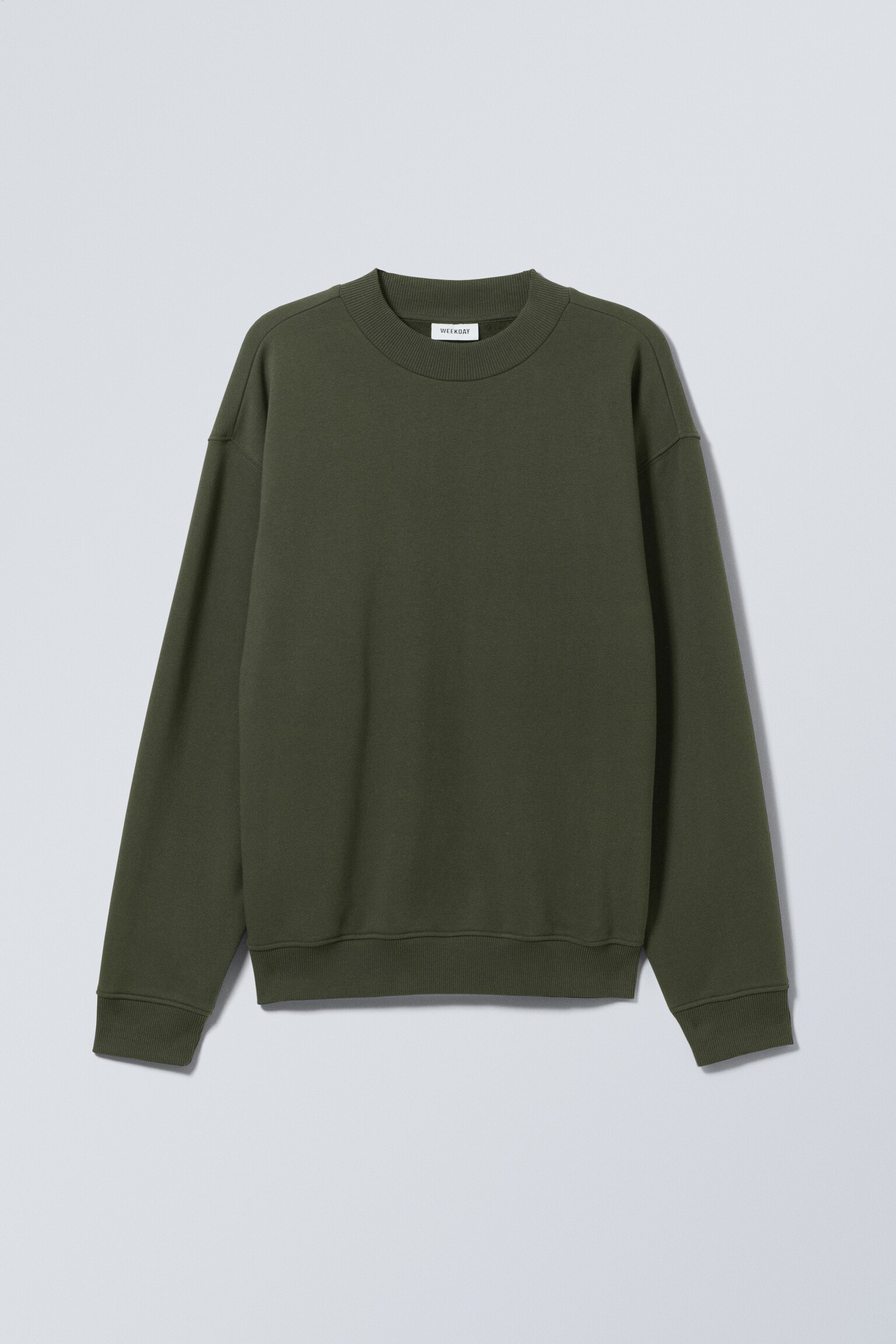 Relaxed Heavyweight Sweatshirt - Dark Khaki Green/Dusty Khaki Green/Off-black