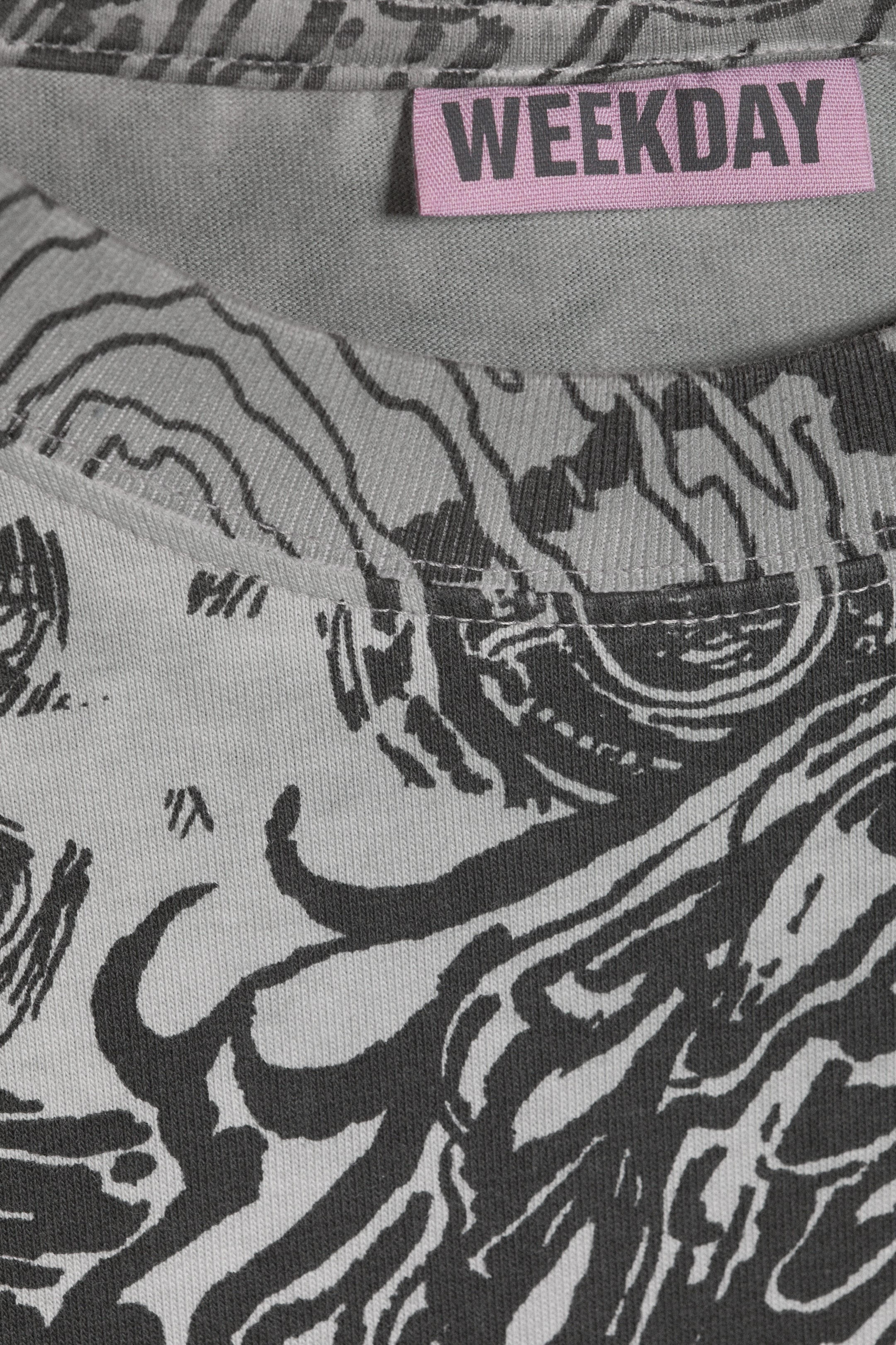 Taupe foncé - Psychédélique - T-shirt carré graphique à manches longues Great - 5