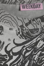 Taupe foncé - Psychédélique - T-shirt carré graphique à manches longues Great - 5