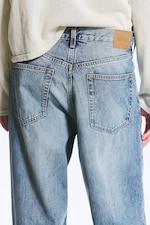 Blue Horses - Mittelblau - Solar Loose Wide Leg Unisex Jeans - 4