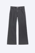 Donkergrijs - Broek met structuurdessin - Loose Fit - 0