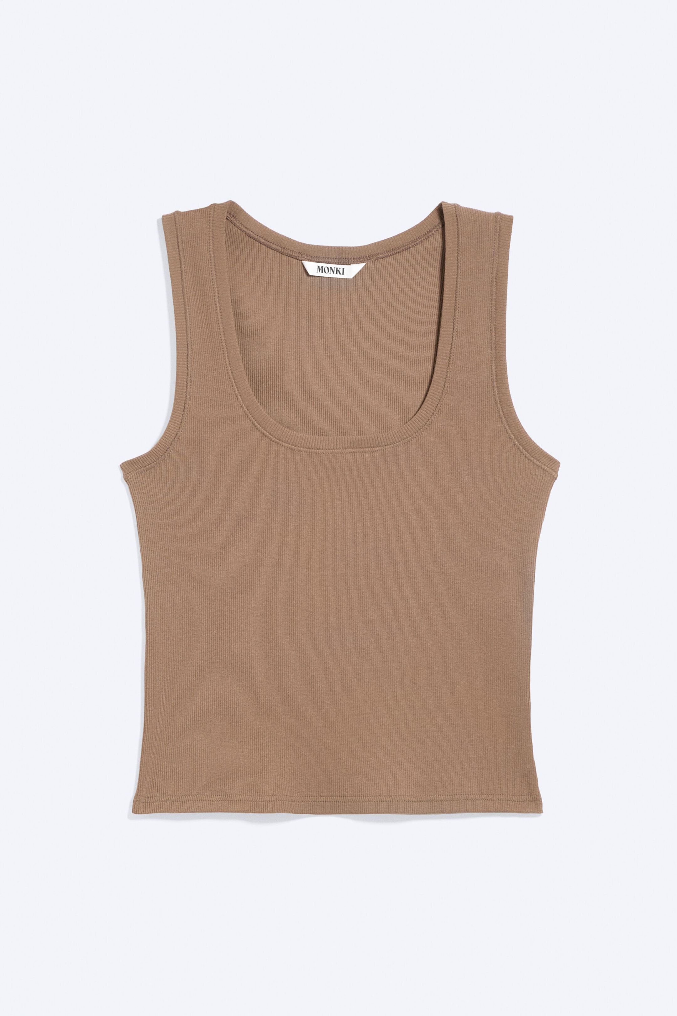 Dusty Mole - Ribbed Square Tank Top - 3