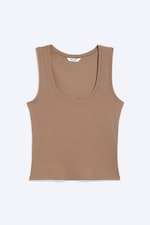 Dusty Mole - Ribbed Square Tank Top - 3
