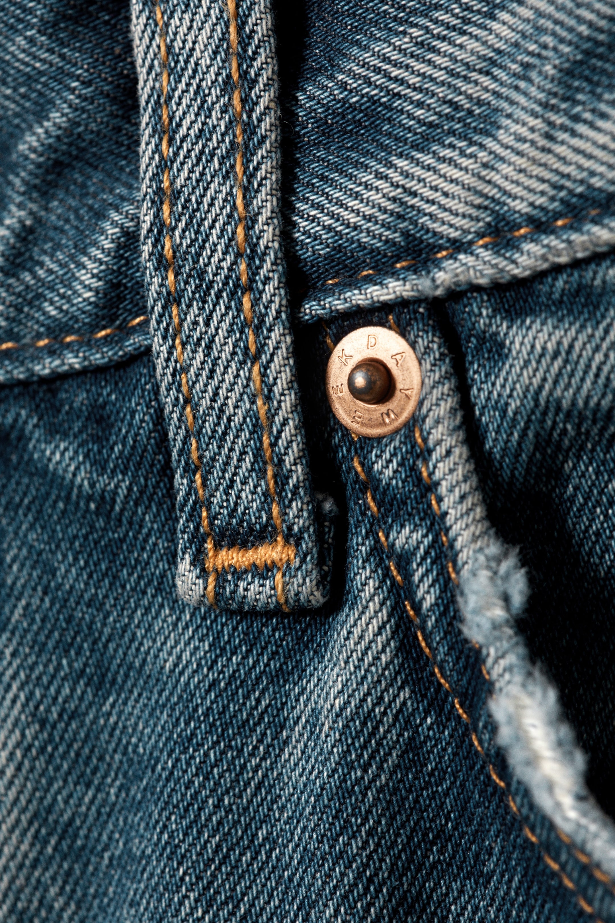Iron Blue - Mittelblau - Klean Mid Waist Regular Straight Jeans - 1