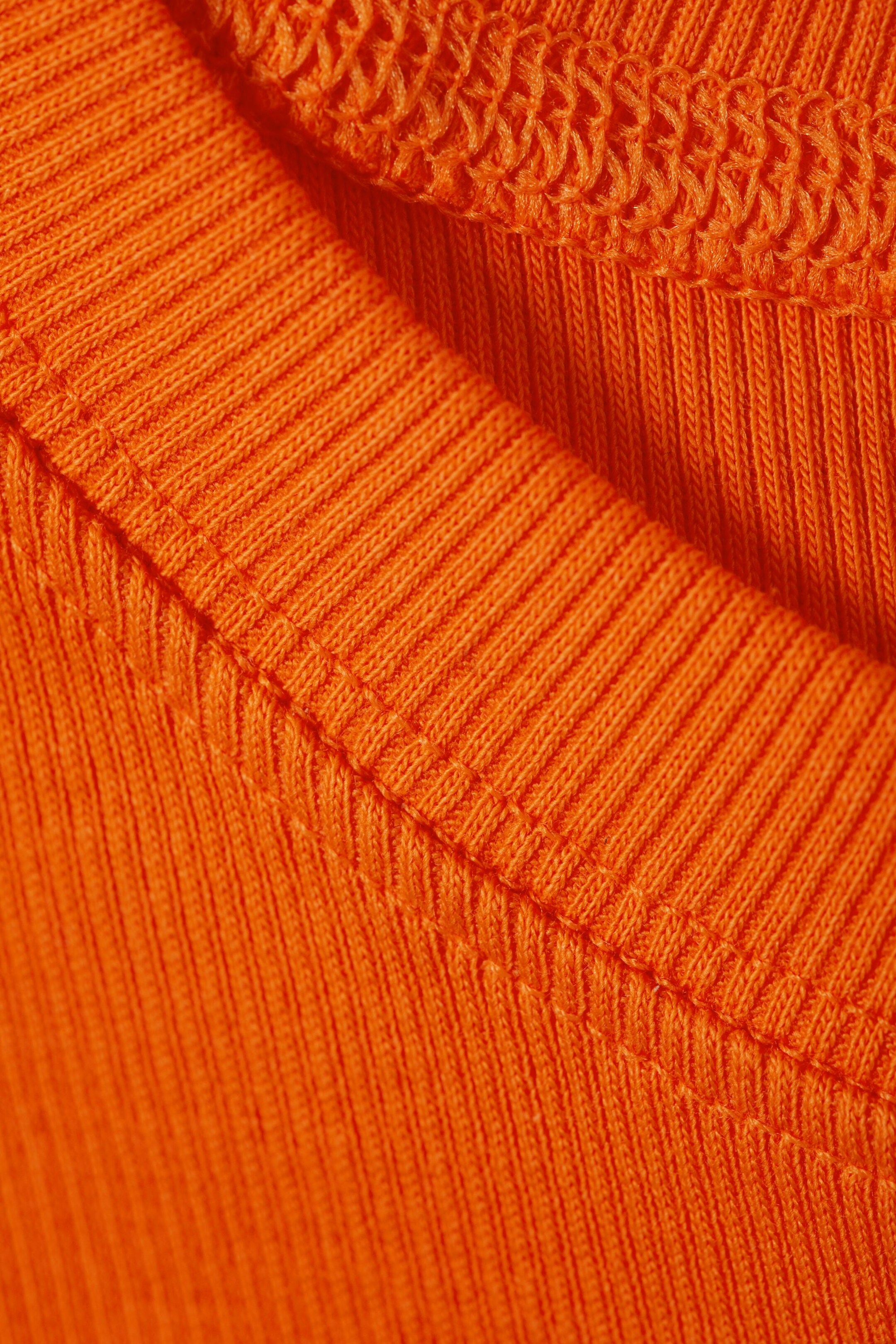 Orange - Easy Cropped Tank Top - 1