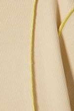 Beige - Langarmtop mit Randnaht - 1