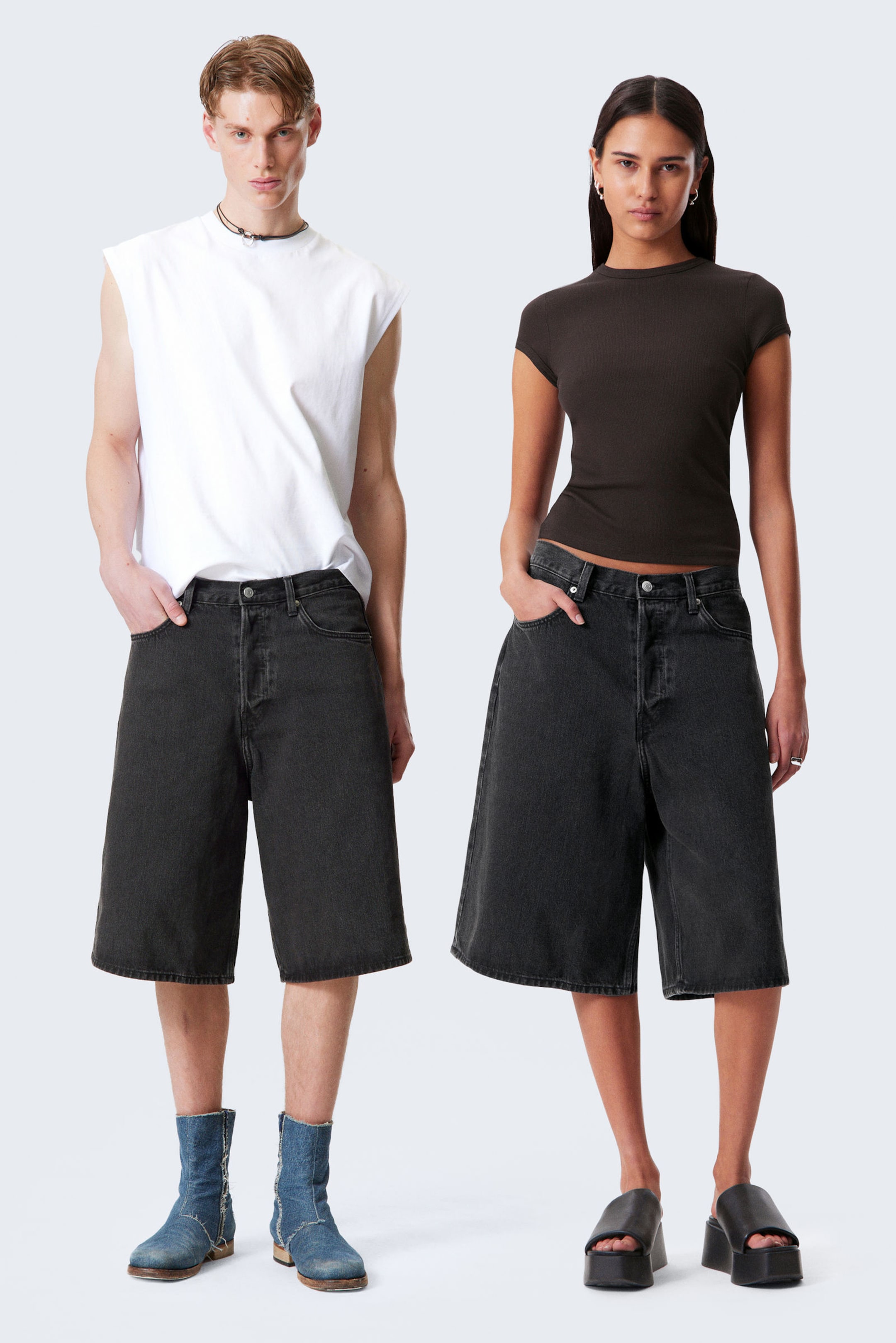 #272628 - Lockere Baggy-Jeansshorts Astro - 1