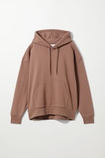 Brown - Alisa Oversized Hoodie - 0
