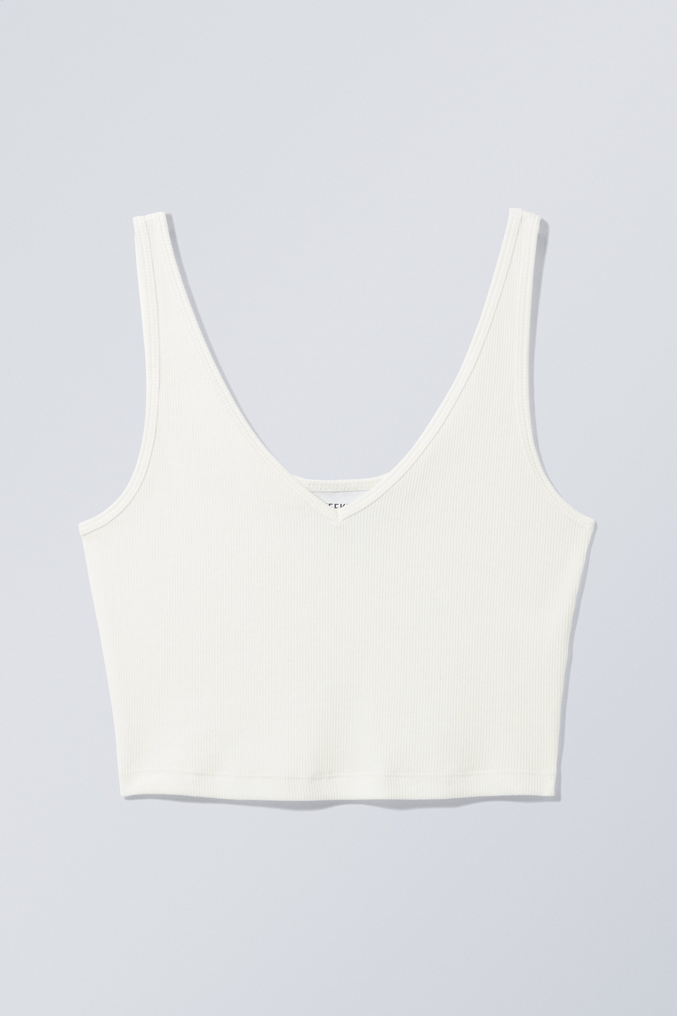 White - Sweet V-neck Tank - 0