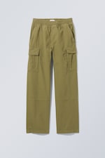 Khaki green - Joshua Wide Cargo Jogger - 0