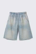 Port Blue - Bleu clair - Short en jean Saturn Loose Fit - 0