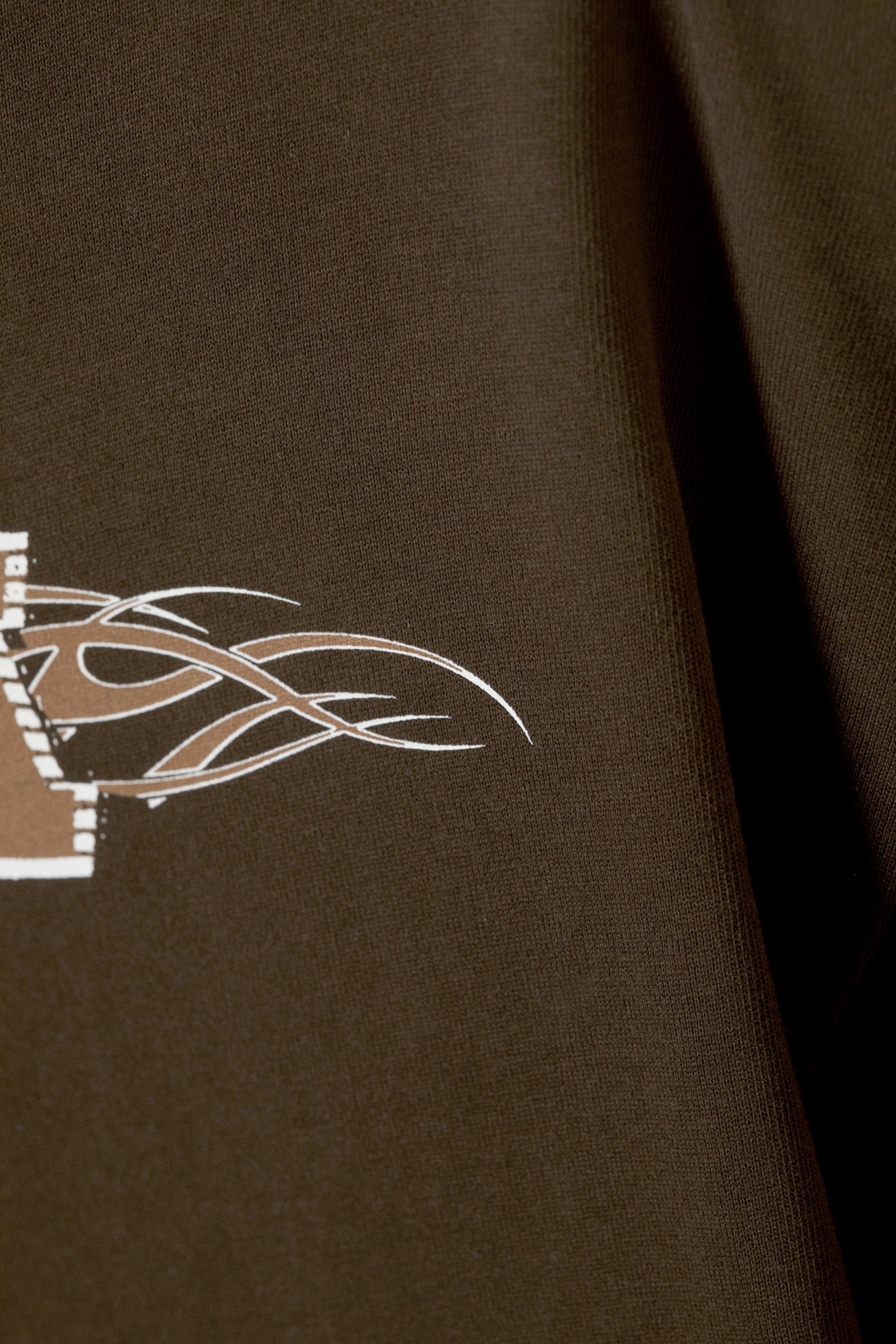 Dark Brown - Sports Logos - Great Boxy Printed Graphic Tee - 1