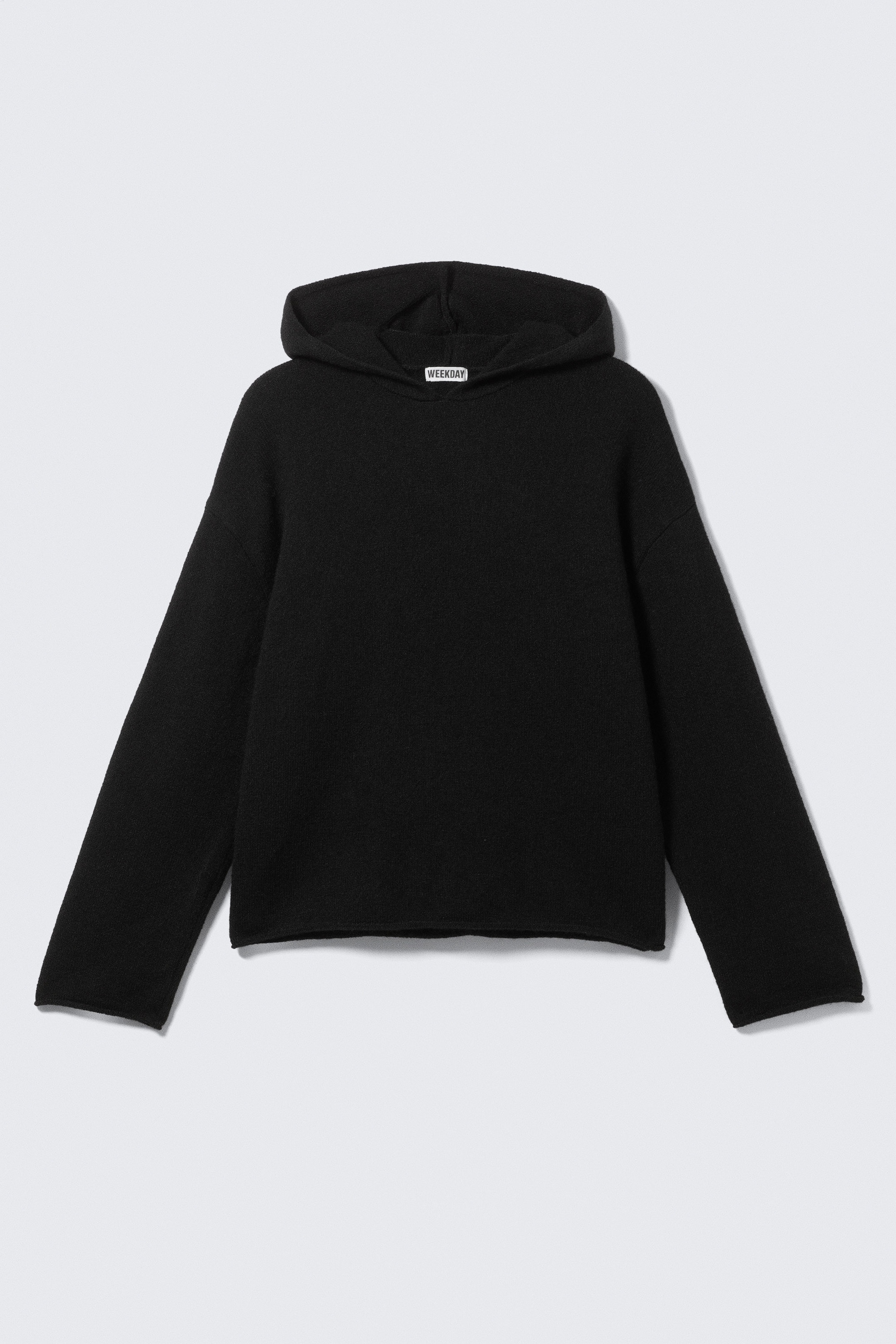 Noir - Sweat à capuche en maille décontracté - 6