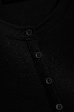 Black - Kurzärmliges Henley-Top - 1