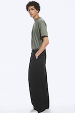 Black - Nate Baggy Fit Pleated Suit Trousers - 2