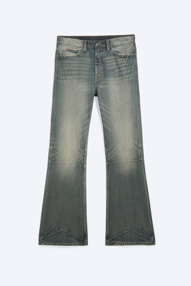 Boo Bootleg Low Rise Regular Bootcut Jeans - Hazy Blue - Medium Blue - 1