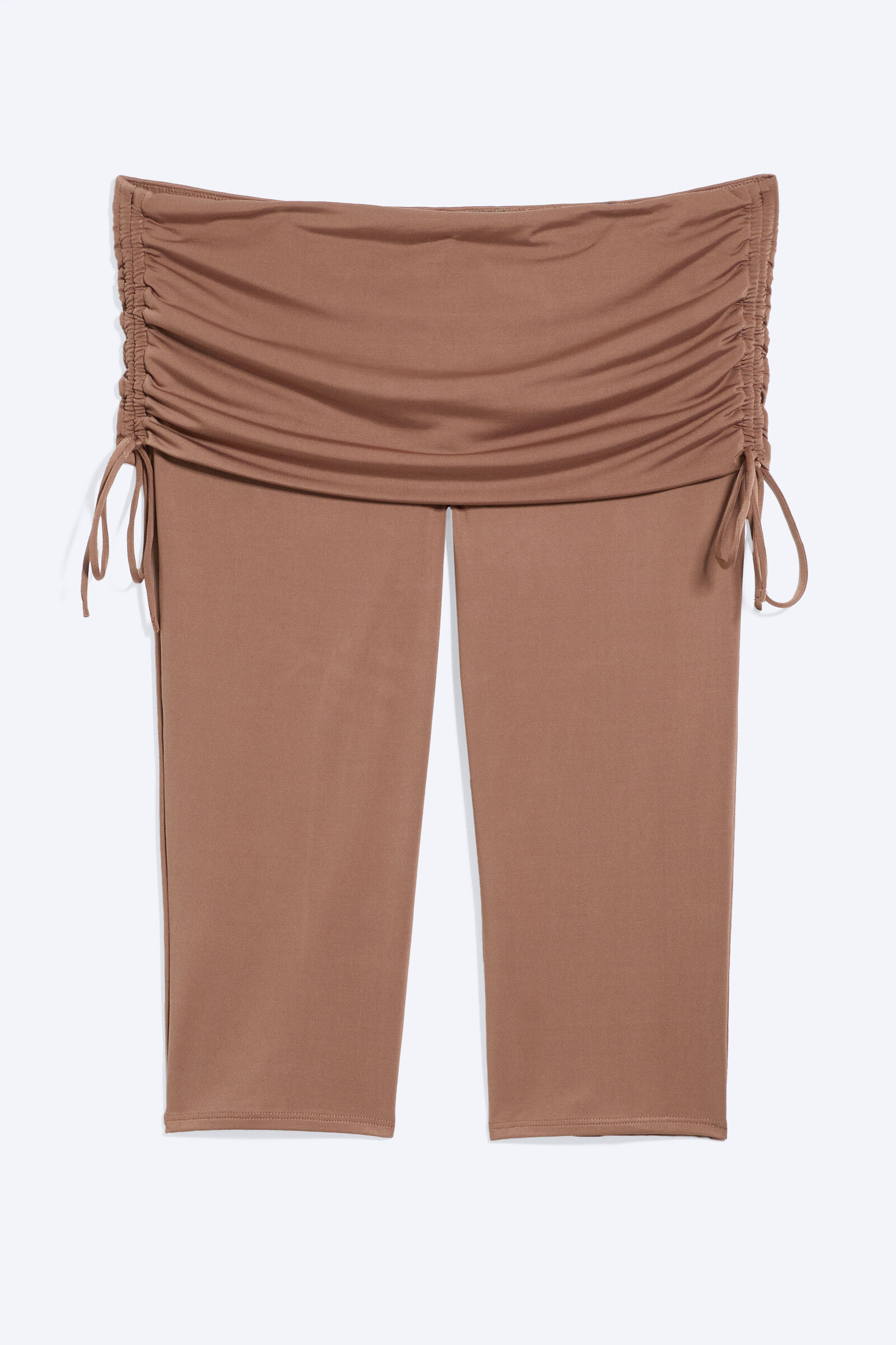 Ruched Regular Capri Pants