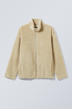Beige - Fleece-Jacke mit Reißverschluss Paulo - 0