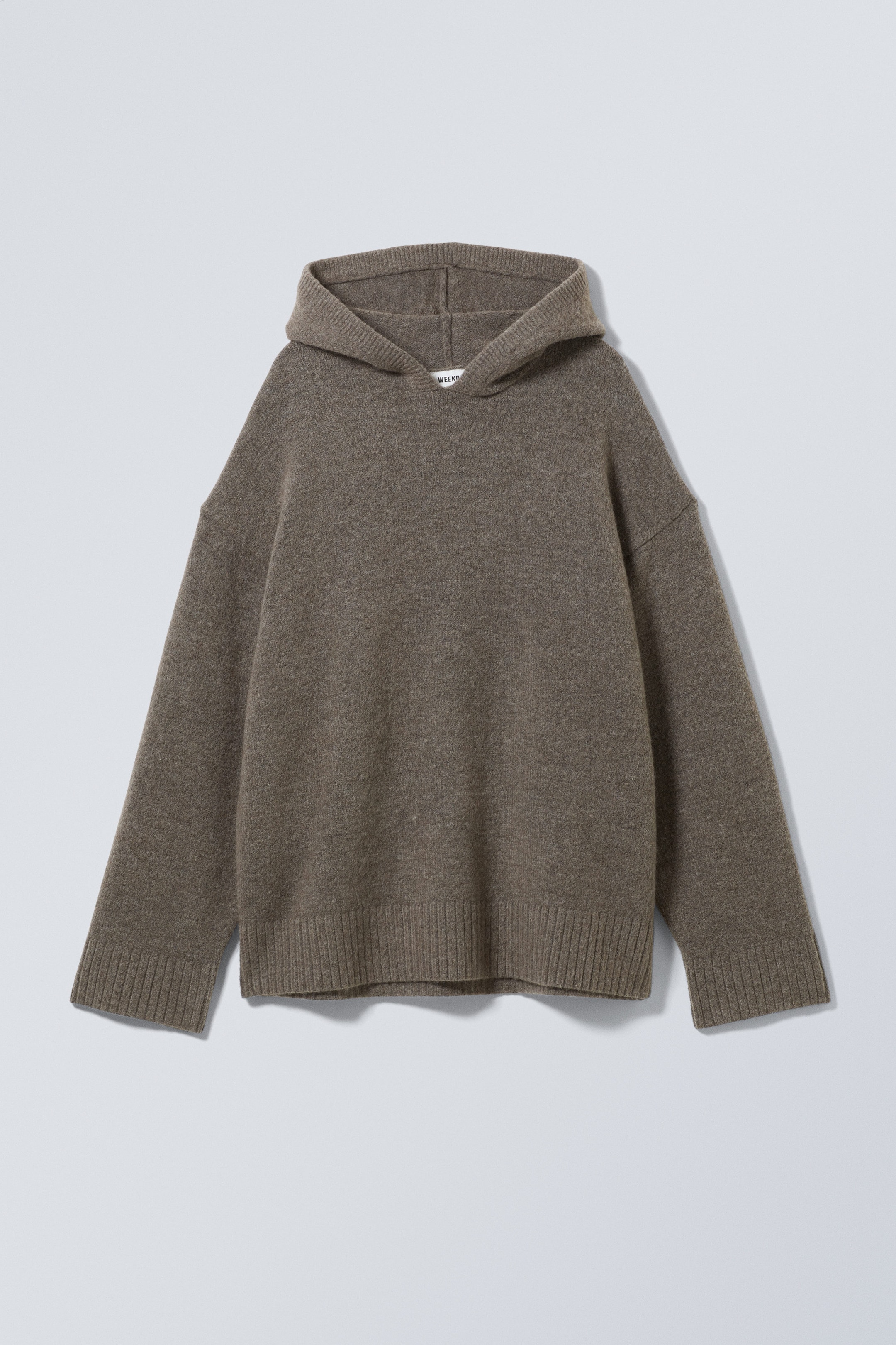 Dark Mole - Marla Oversized Soft Knit Hoodie - 0