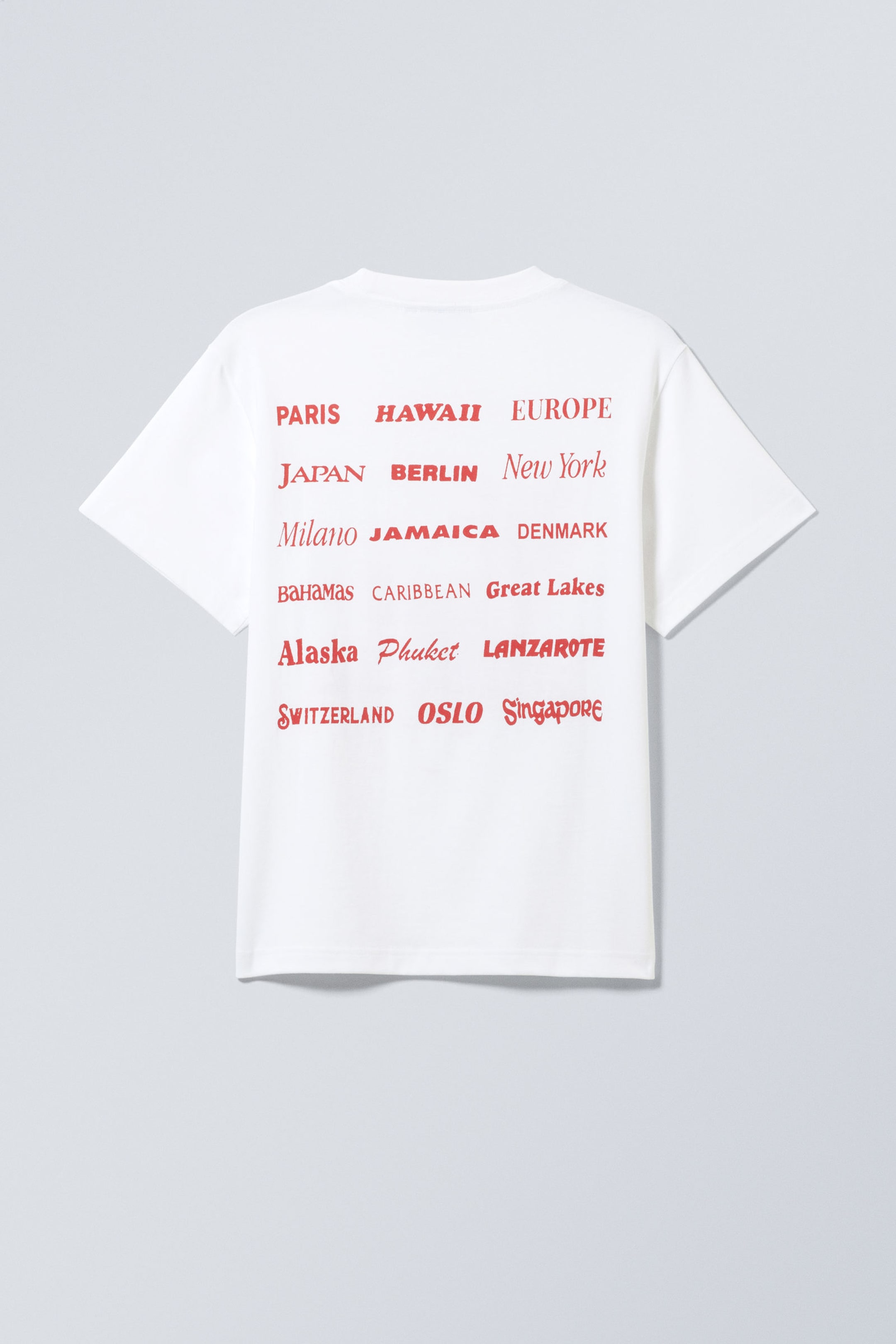 White - International Holiday - Boxy Graphic Printed T-Shirt - 2