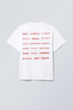 White - International Holiday - Boxy Graphic Printed T-Shirt - 1