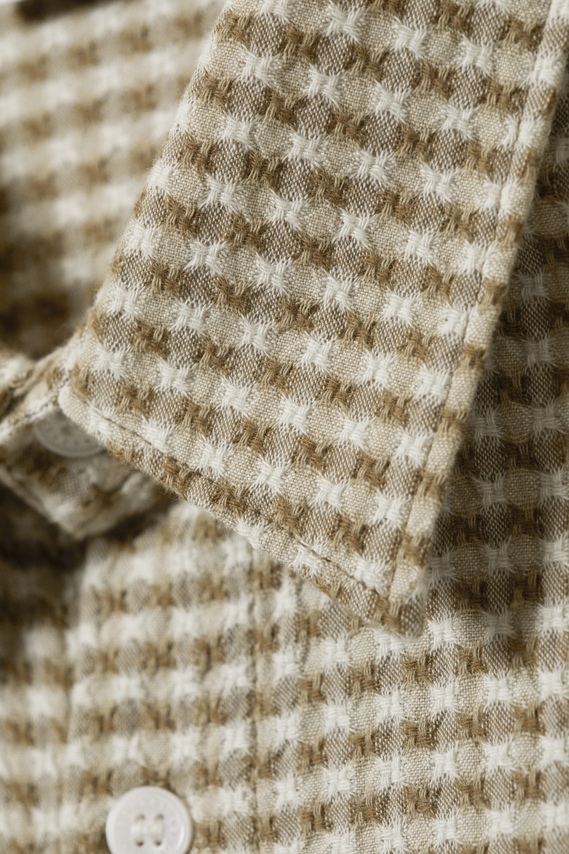 Kariert/Taupe - Hemd mit relaxter Passform - 1