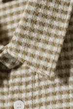 Kariert/Taupe - Hemd mit relaxter Passform - 1