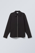 Black - Curtis Relaxed Overshirt - 0
