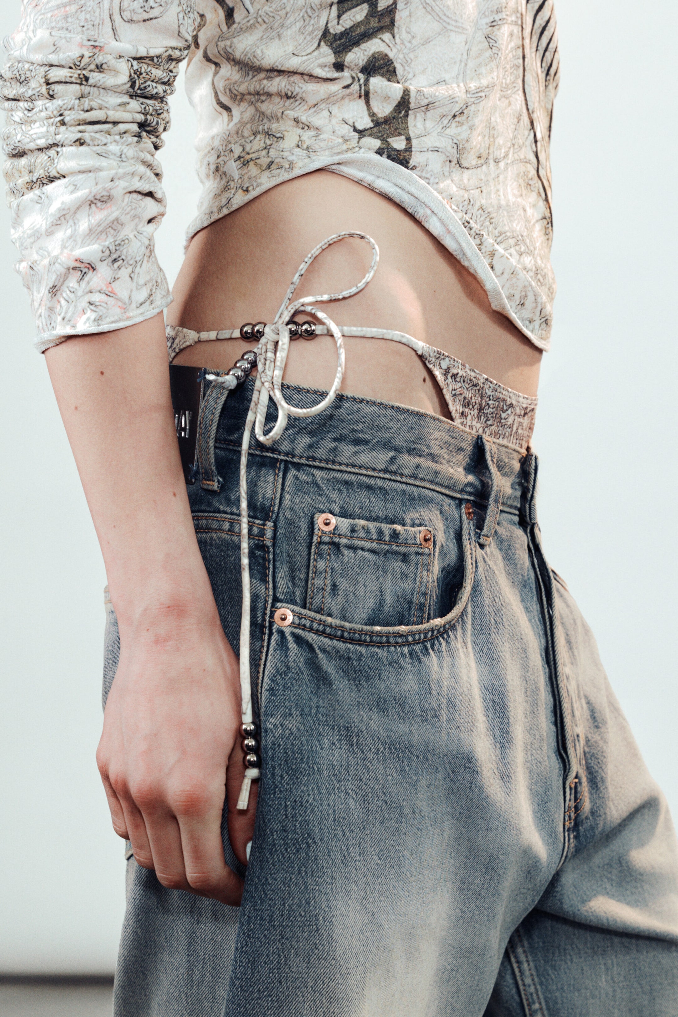 Dusty Light Mole - Creature Tie Bikini Bottom - 1