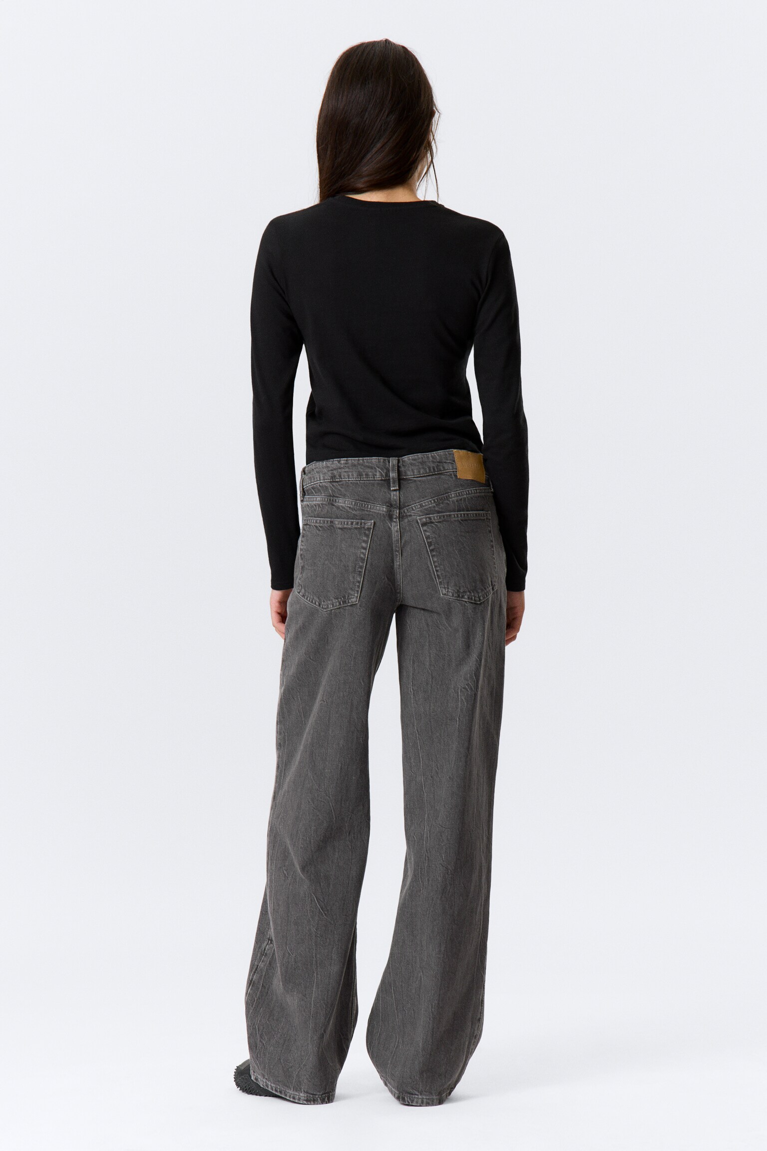 Ample Low Rise Loose Wide Leg Jeans - Risso Black - Black/Deep Sea Blue - Dark Blue/Baltic Blue - Dark Blue/Blue One - Medium Blue/Ink Black - Black/Gasoline Blue - Medium Blue/Snow Blue - Light Blue/Blue Stream - Medium Blue/Mine Grey - Dark Grey/Lake Blue - Dark Blue/Lip Blue - Light Blue/Mine Blue - Medium Blue/Ice Blue - Light Blue/Cyan Dust - Medium Blue - 7