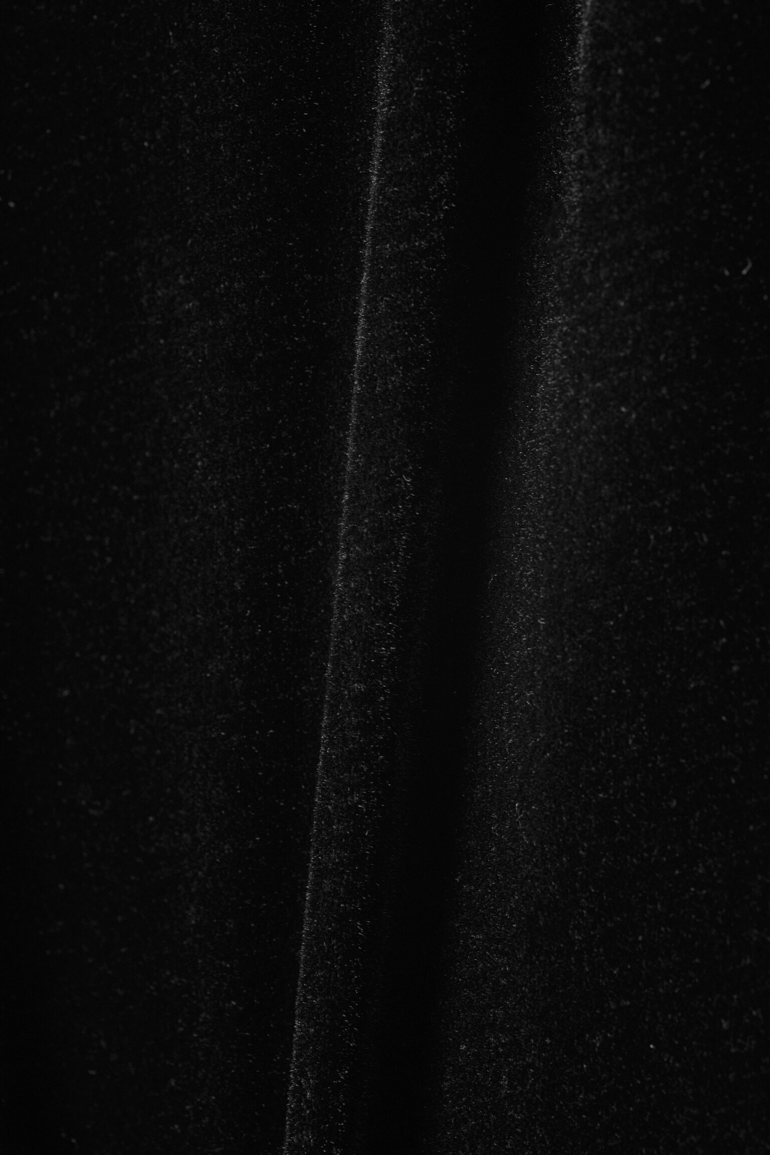 Hüfttiefe, leicht ausgestellte Hose aus Samt-Mesh - Schwarz - 5