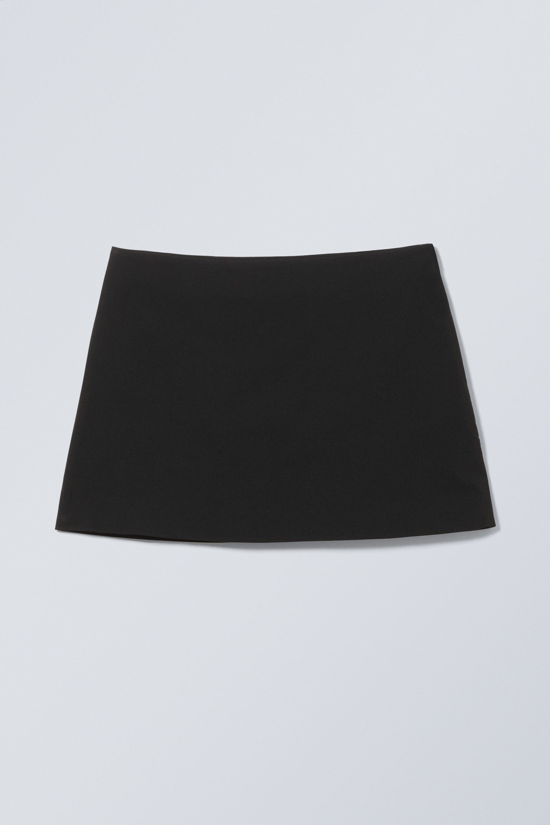 Black - Low Mini Skirt - 0