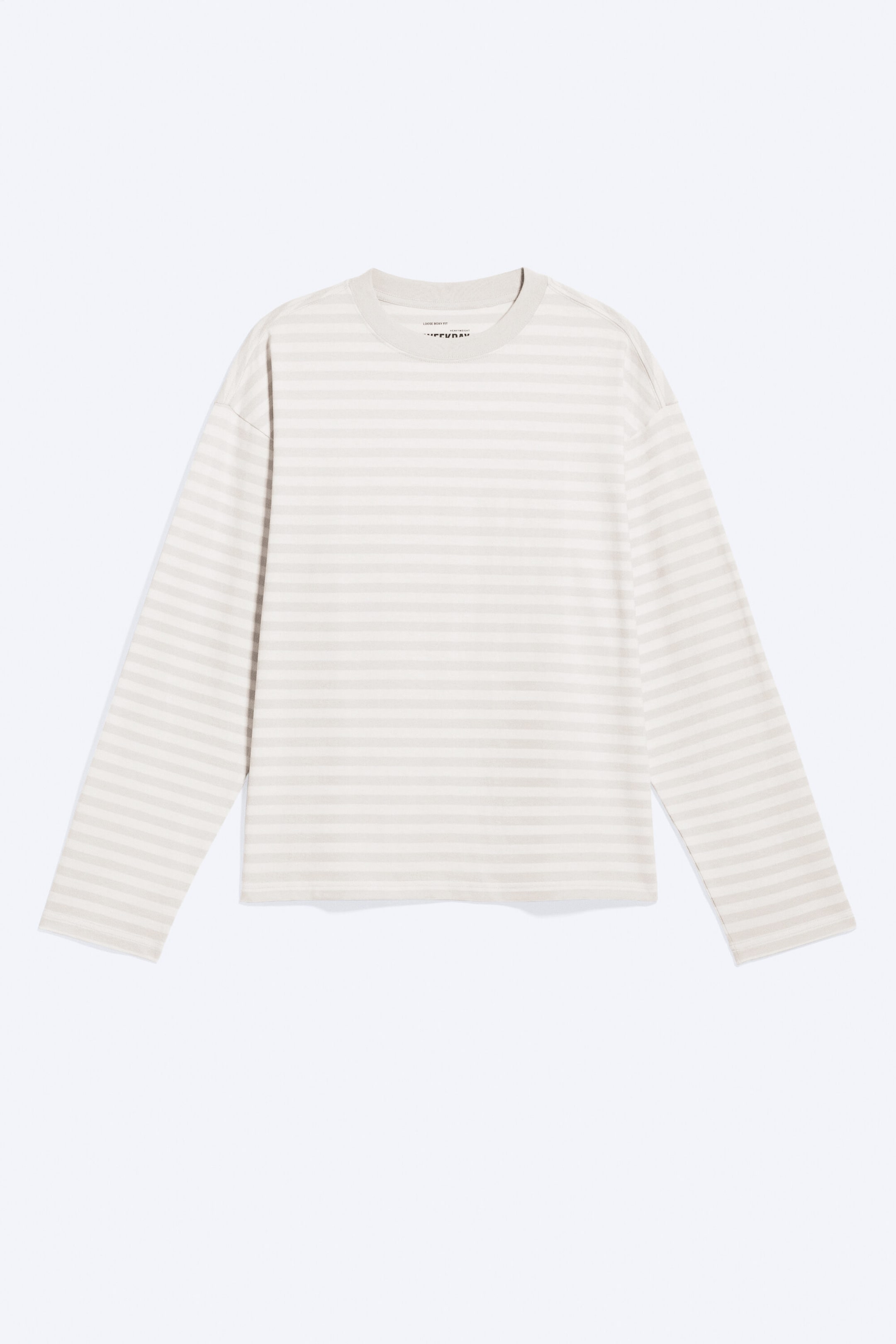 Striped Light Mole - Loose Boxy Long-Sleeved T-shirt - 3