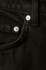 Fast Schwarz - Jeans Ace mit hohem Bund - 1