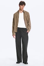 Noir chiné - Pantalon de costume plissé décontracté Florian - 0
