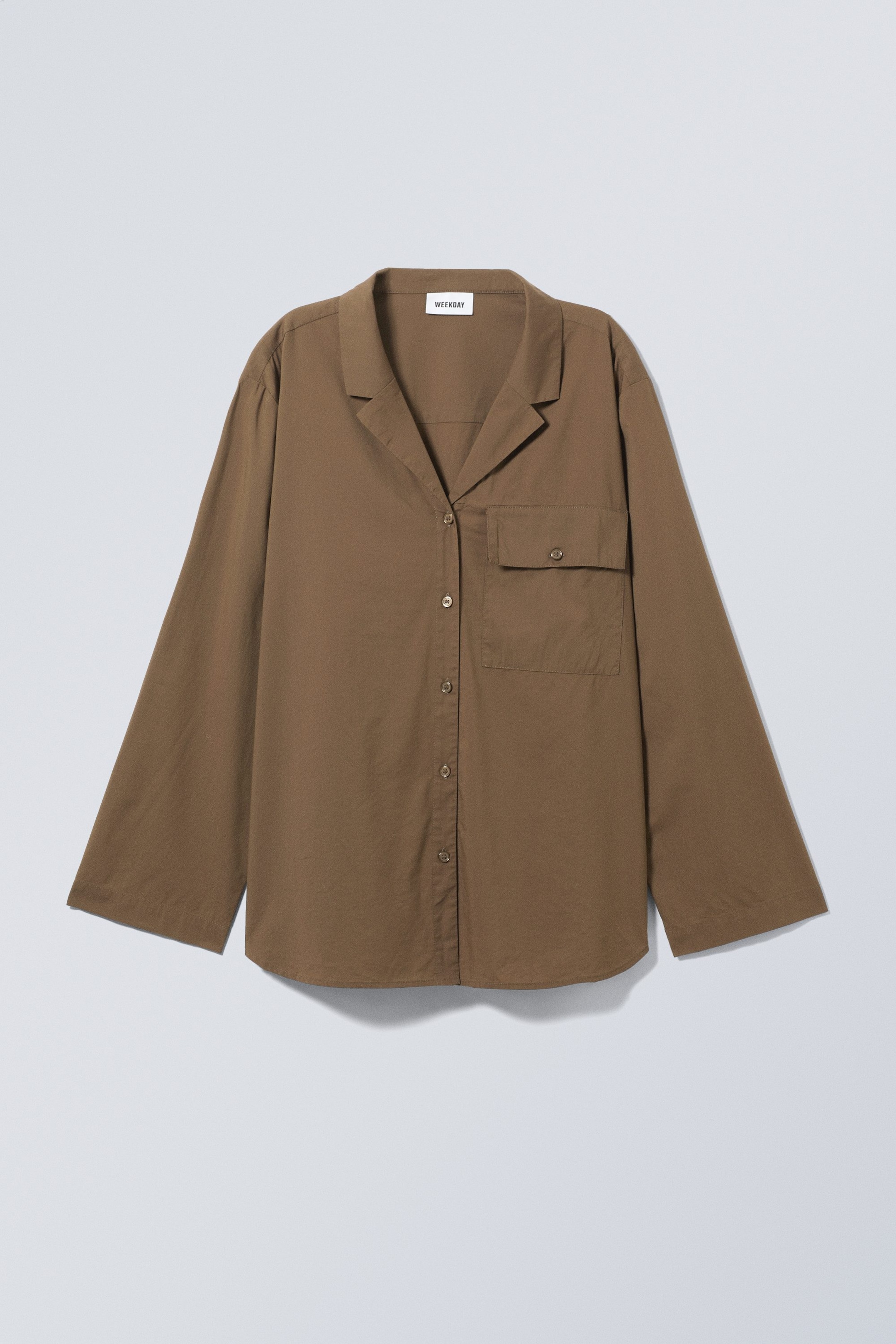 Brown - Mira Long Sleeve Blouse - 0