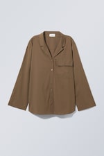 Brown - Mira Long Sleeve Blouse - 0