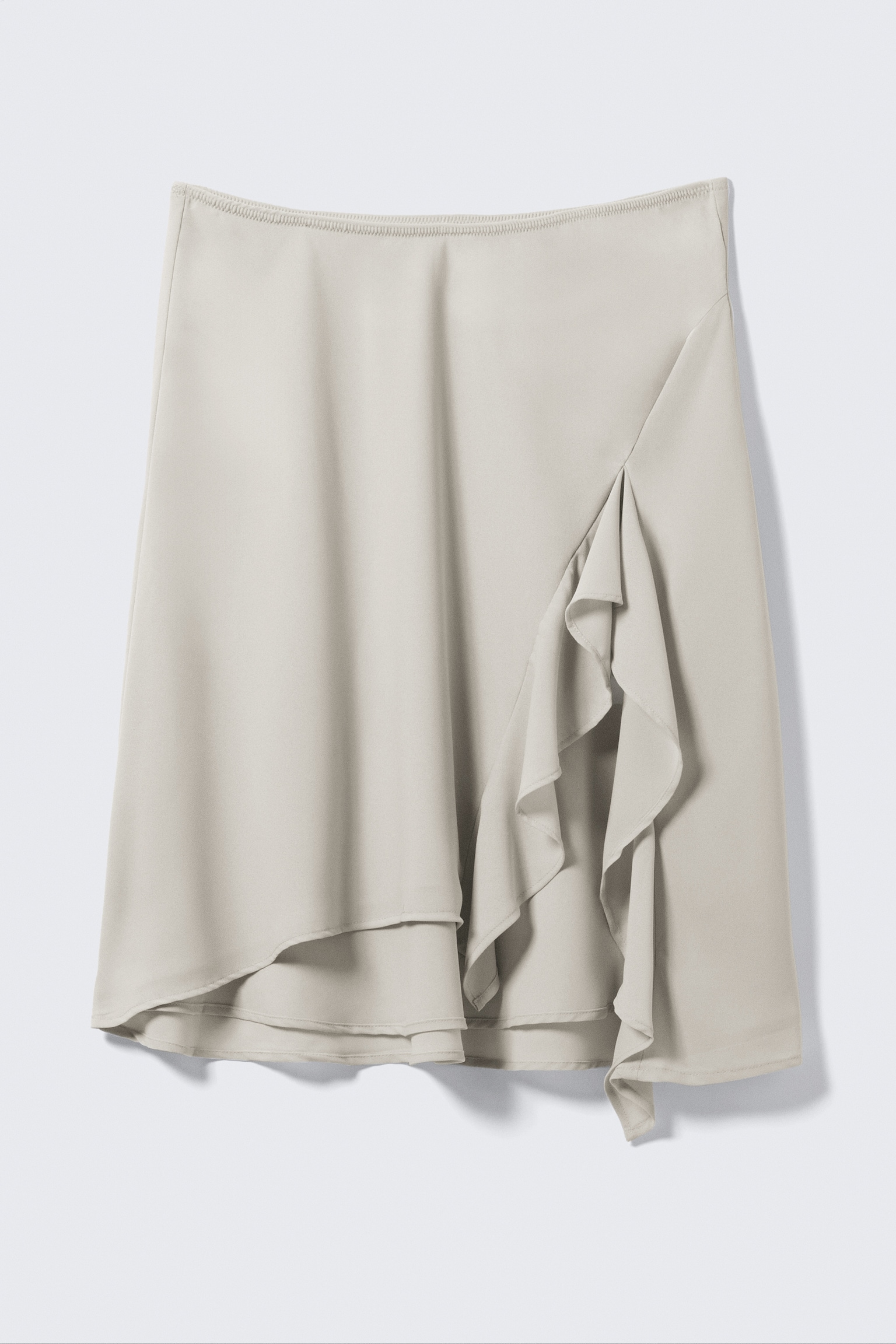 Layered Midi Skirt - Svetlá greige/Black - 2